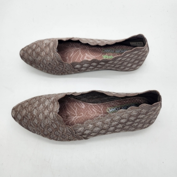 Skechers Shoes Women 8 Cleo Honeycomb Fabric Pointed Toe Flats - Picture 10 of 13